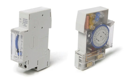 Timers Manual 24 Hour Din Rail Mount 12v 15A Battery Backup Brisbane