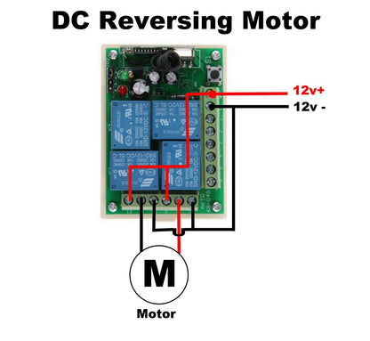 Remote Control Transmitter / Receiver 4 Channel with 2 x STD 4 Remote Fobs 12v 10A 433mhz